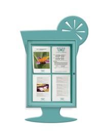 Vitrina exterior vaso cocktail