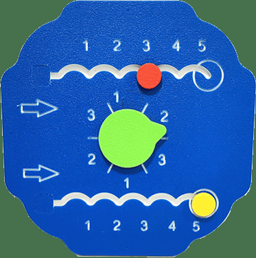 panel de juego corre corre para parques públicos