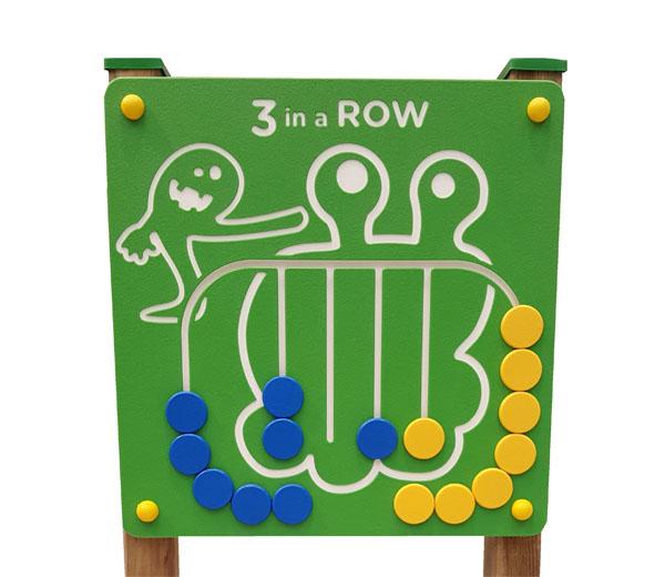 Panel de juego Tres en Raya para parques infantiles inclusivos