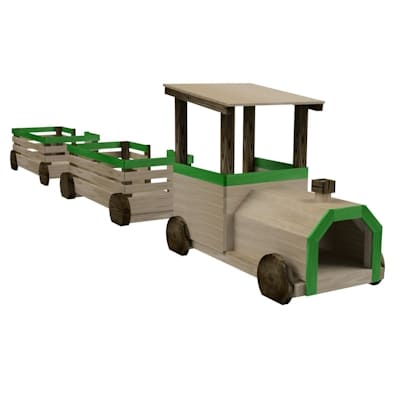 Parque infantil de comboios em madeira aprovado MASGAMES TREM PINXO