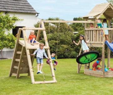 Challenger suportado parede escalada e baloiço duplo