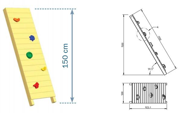 Parede de escalada Masgames Wall XL