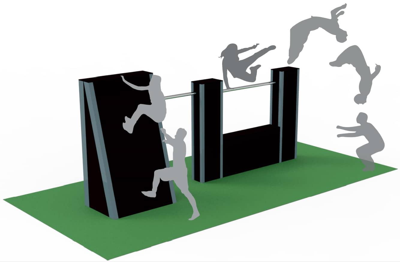 Conjunto modular parkour Paris