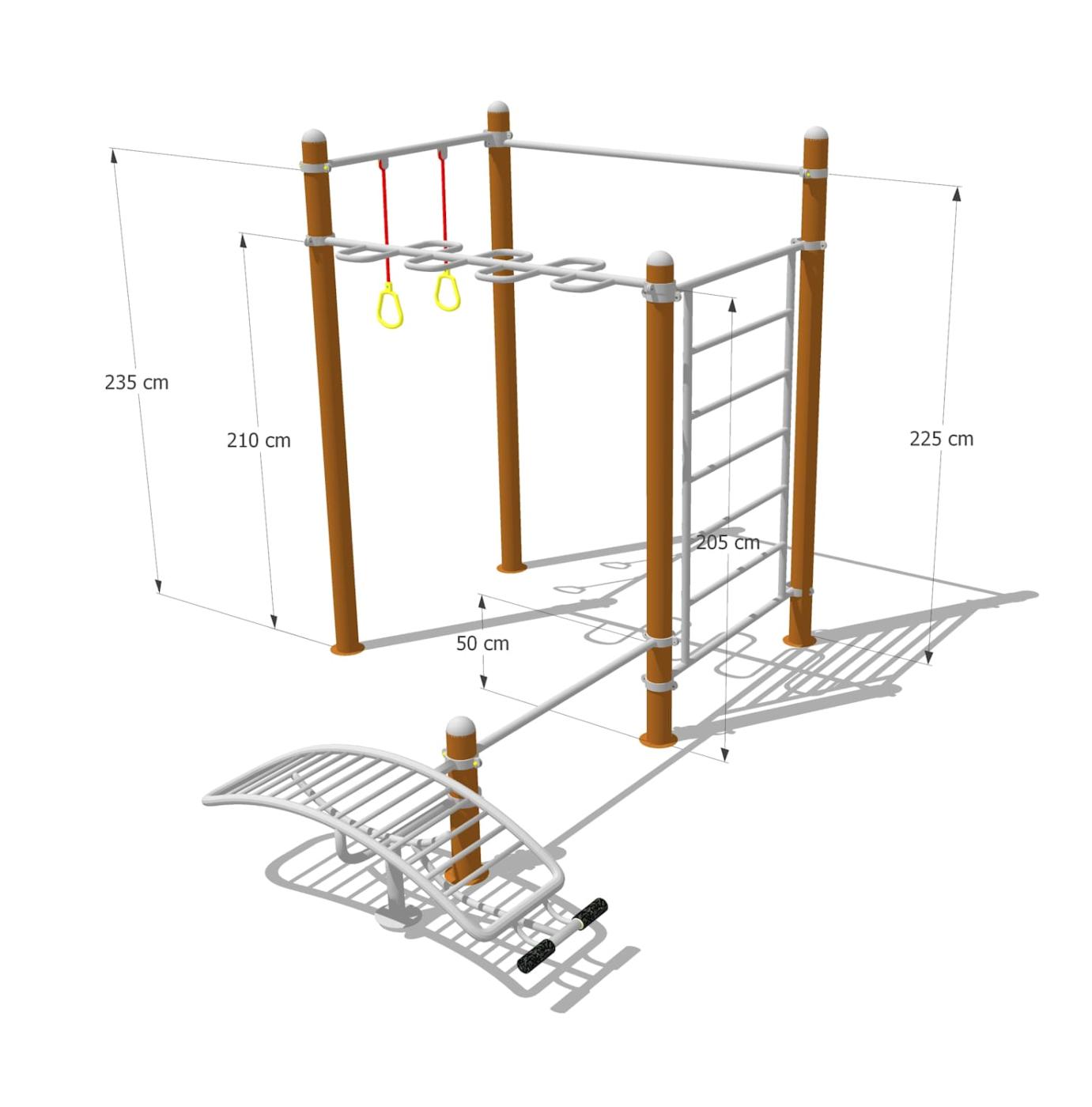 Parque de Calistenia NT114A para jóvenes