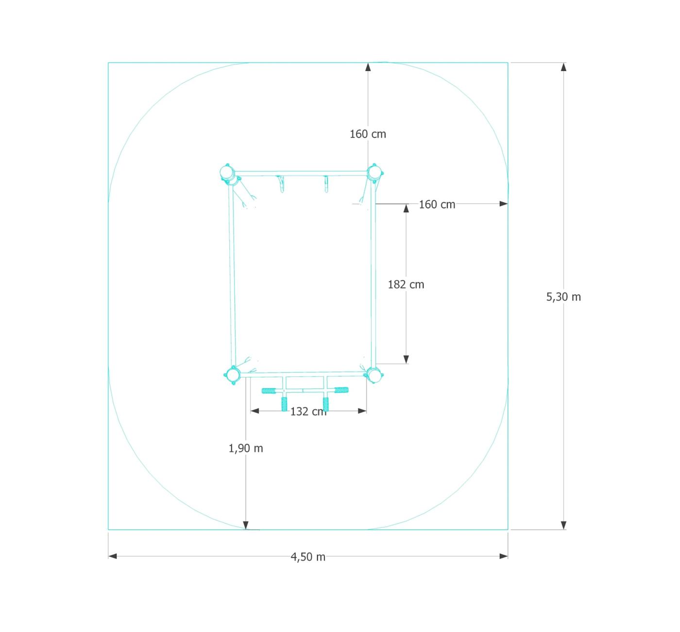 Parque de Calistenia NT114A para jóvenes