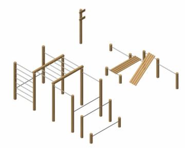 Calistenia workout madeira robinia-yukon