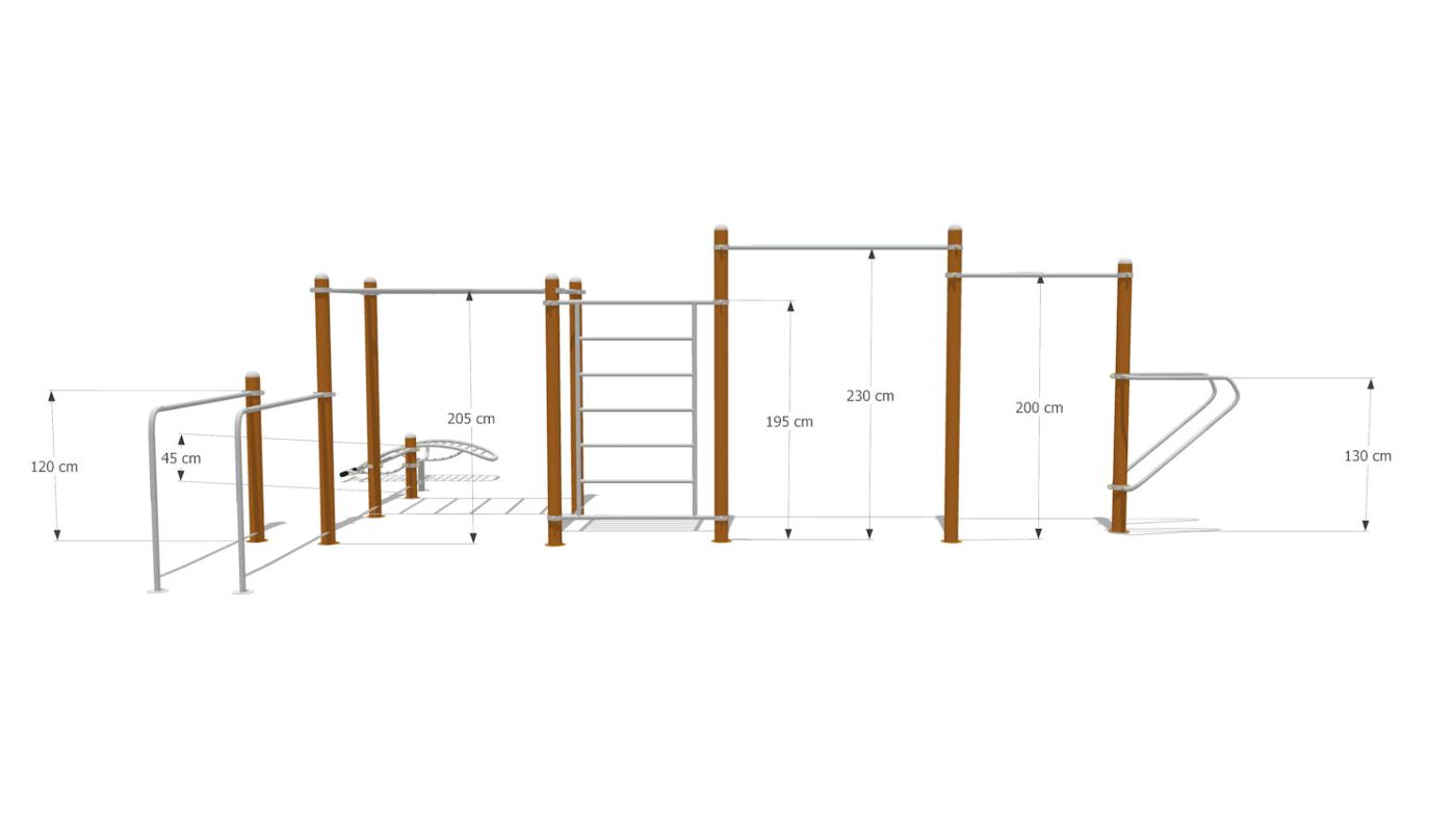 Parque calistenia street workout NT128G