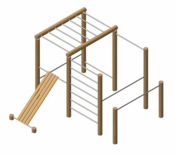 Parque Calistenia Workout madeira de robinia Montana Crossfit