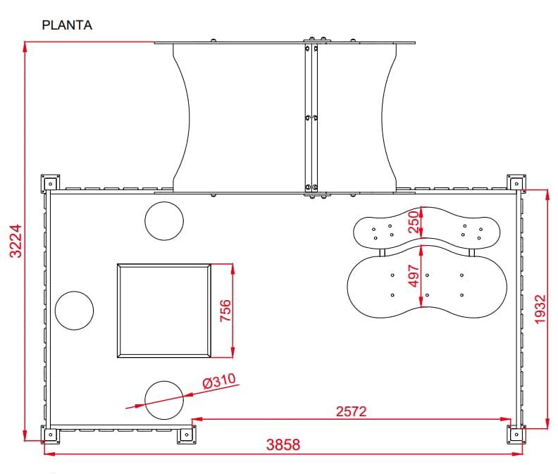 Parque infantil adaptado y homologado KARELIA