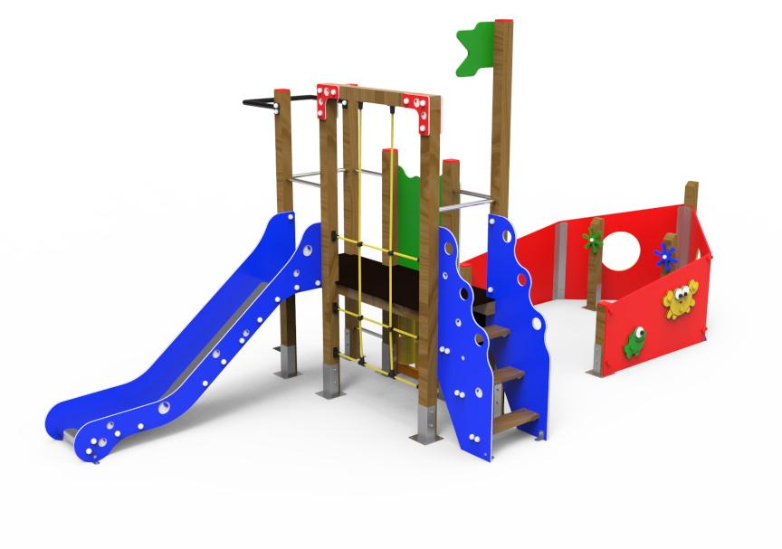 Parque infantil adaptado Navio explorador 1