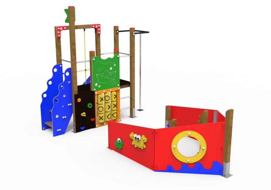 Parque infantil adaptado Navio explorador 2