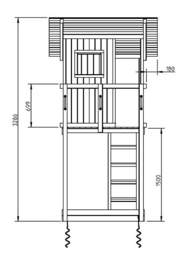 Parque infantil Beach Hut XL con columpios