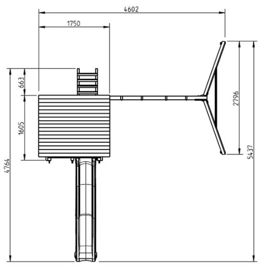 Parque infantil Beach Hut XL con columpios