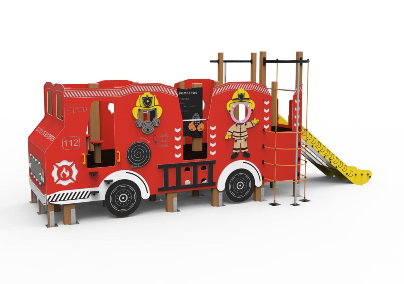 Parque infantil camião de bombeiros