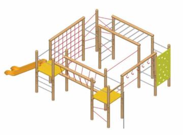 Parques infantiles de madera natural