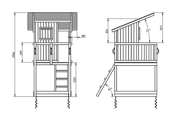 Parque infantis de madeira Masgames Beach Hut