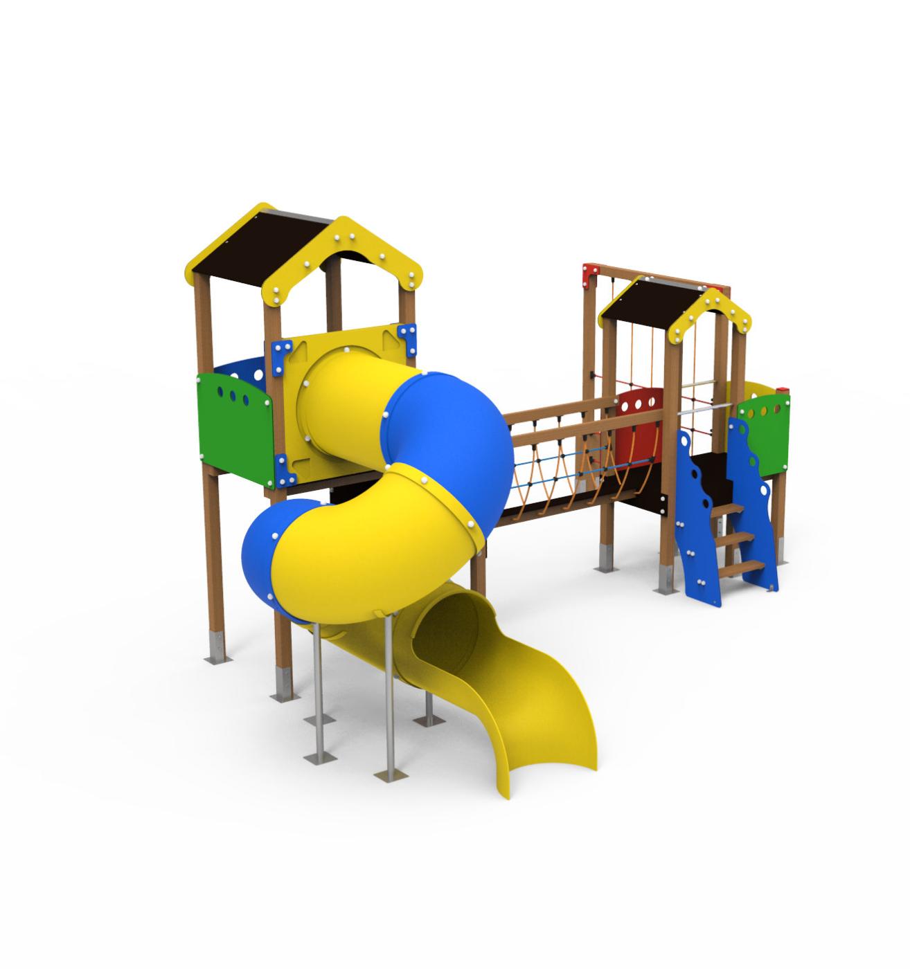 Parc Infantil DUBLIN ús públic amb tobogan tubular