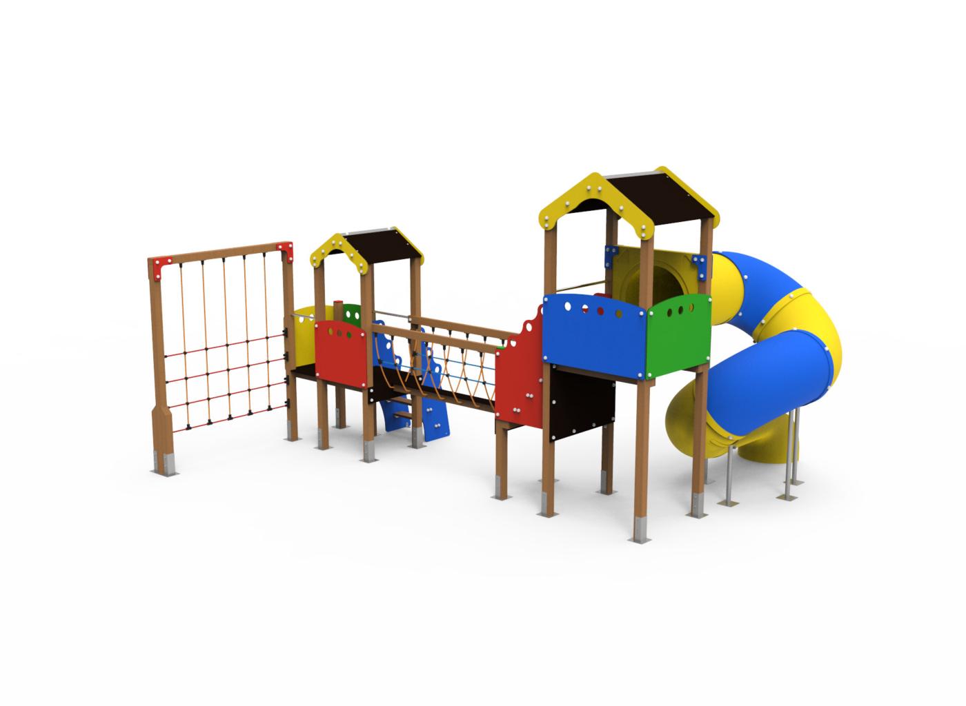 Parc Infantil DUBLIN ús públic amb tobogan tubular