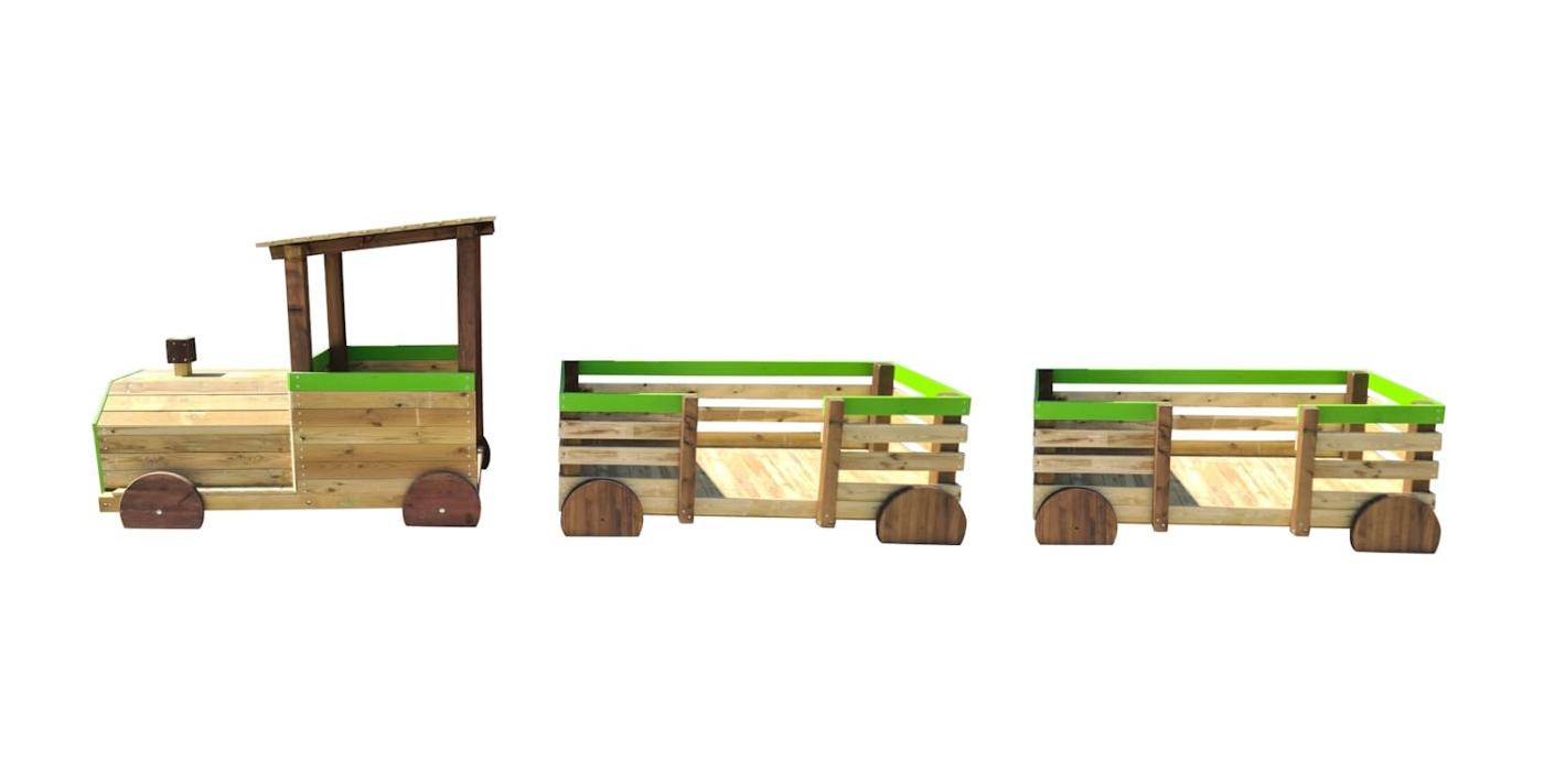 Parque infantil MASGAMES TREN PINXO de madera homologado