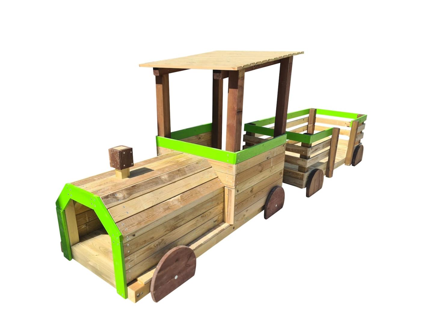 Parque infantil MASGAMES TREN PINXO de madera homologado