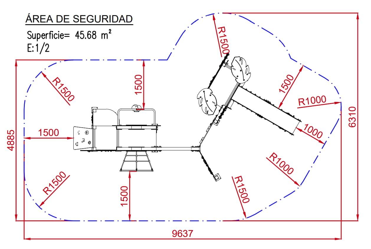 Parque infantil homologado Serengeti para niños de 1 a 5 años