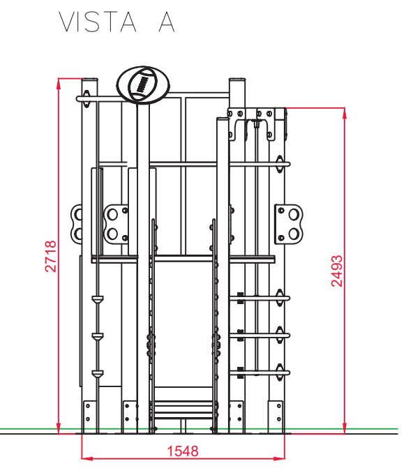 Parque Infantil Torre Hexagonal con tobogán y elementos para trepar