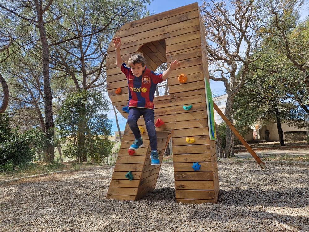 Parque crianças Letra Gigante de madeira parede de escalada MASGAMES ALPHAPLAY