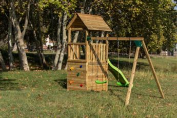 Parque infantil MASGAMES Canigó con casita y columpios