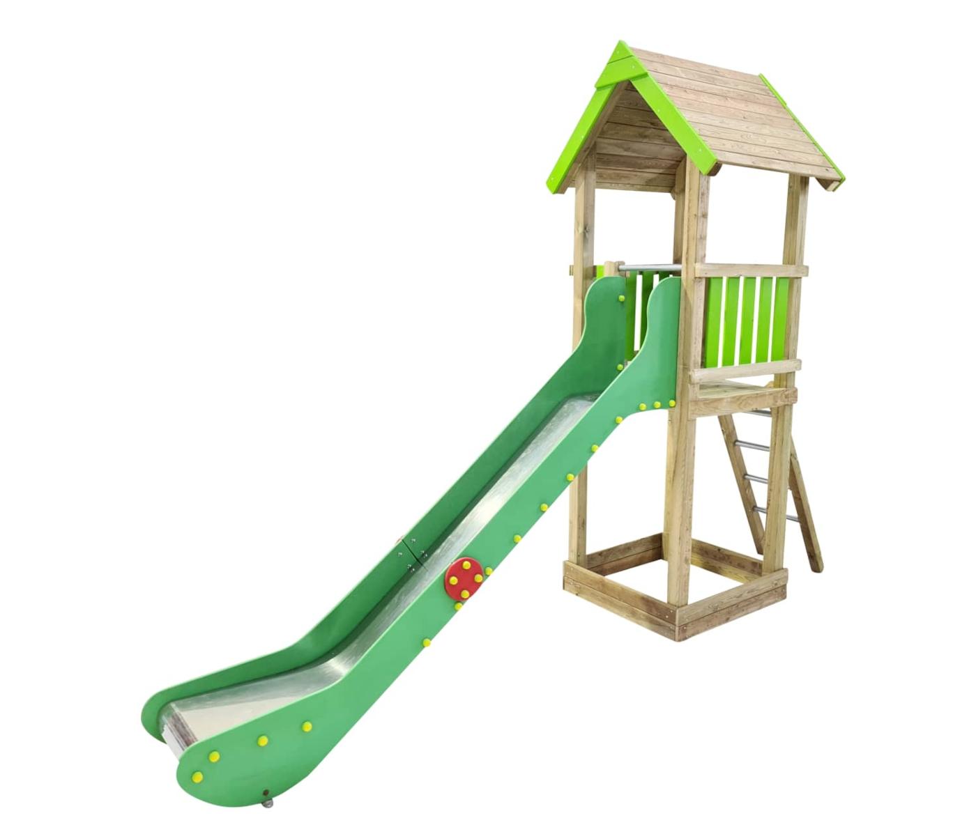 Parque infantil de madera homologado HORECA MASGAMES BOREALIS green