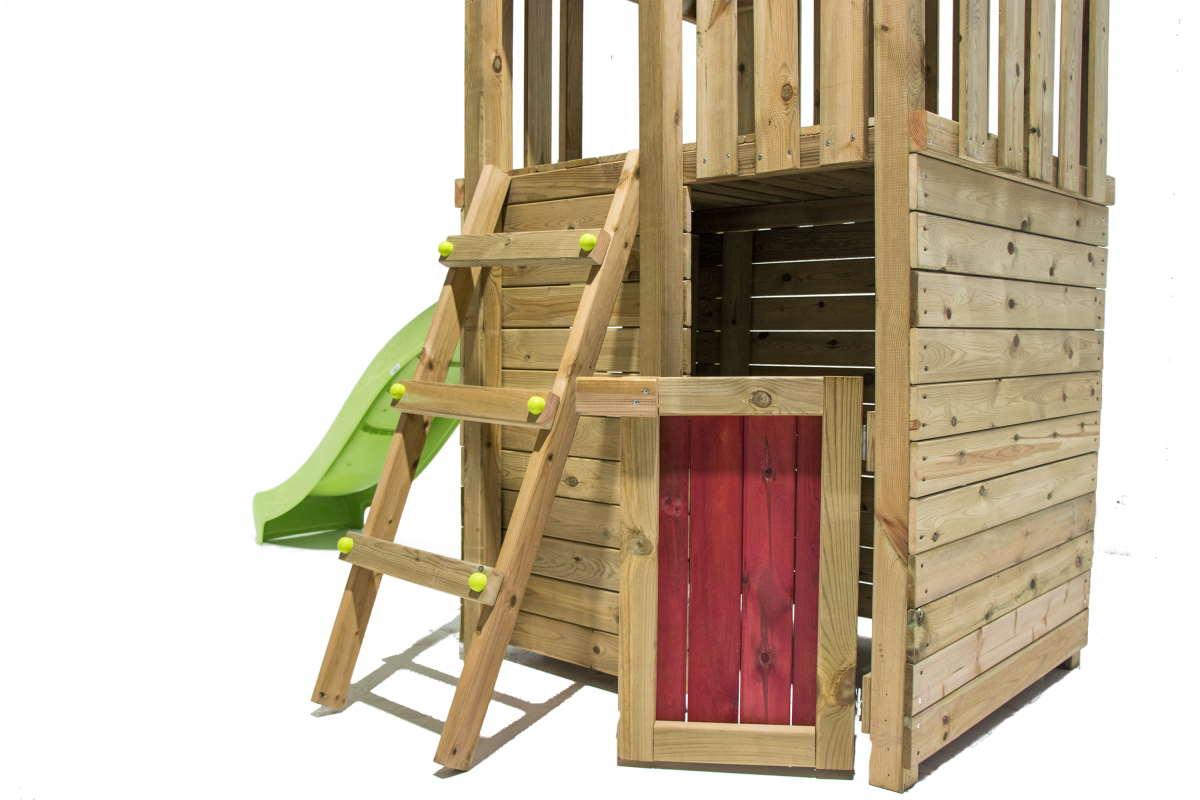 Parque infantil MASGAMES TIBIDABO com casinha de madeira + baloiço