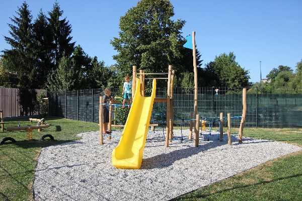 Parque infantil de madeira robinia Navio Viking