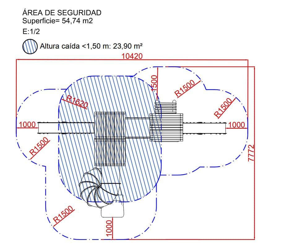 Parque infantil BOLVIR robinia