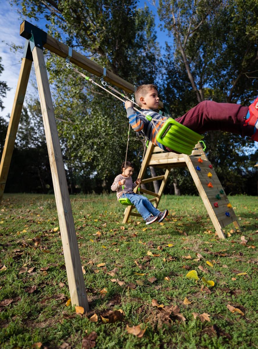 Parque infantil MASGAMES AVENTURA com parede de escalada