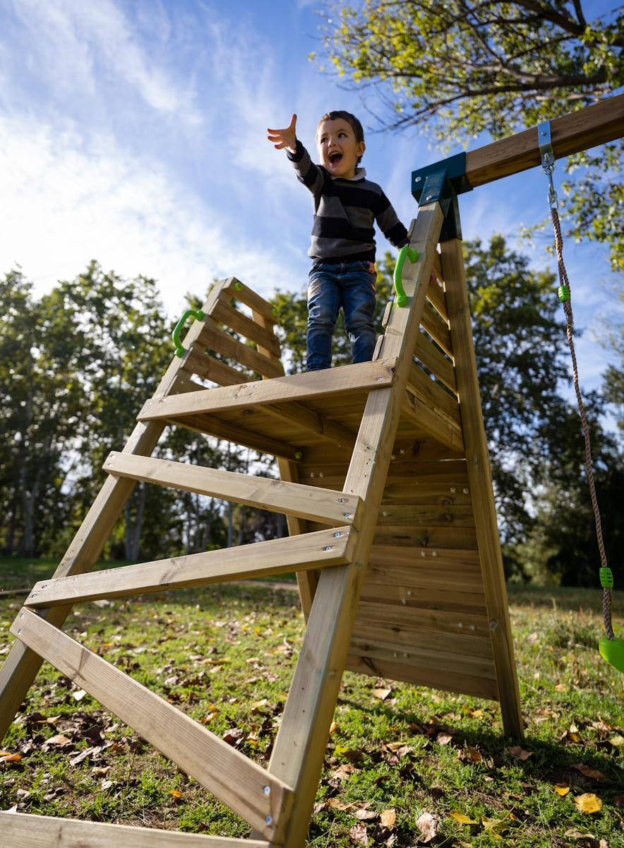 Parque infantil MASGAMES SIBERIA AVENTURA com parede de escalada