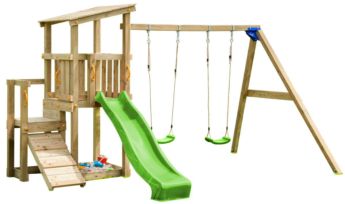 Parque infantil Cascade con columpio doble