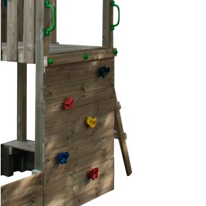 parc infantil nautilus detall paret escalada per grimpar