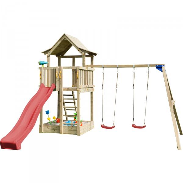 Parque infantil Pagoda XL con columpio doble 1