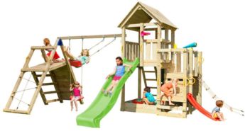 Parque infantil de madera Masgames Penthouse XL con challenger