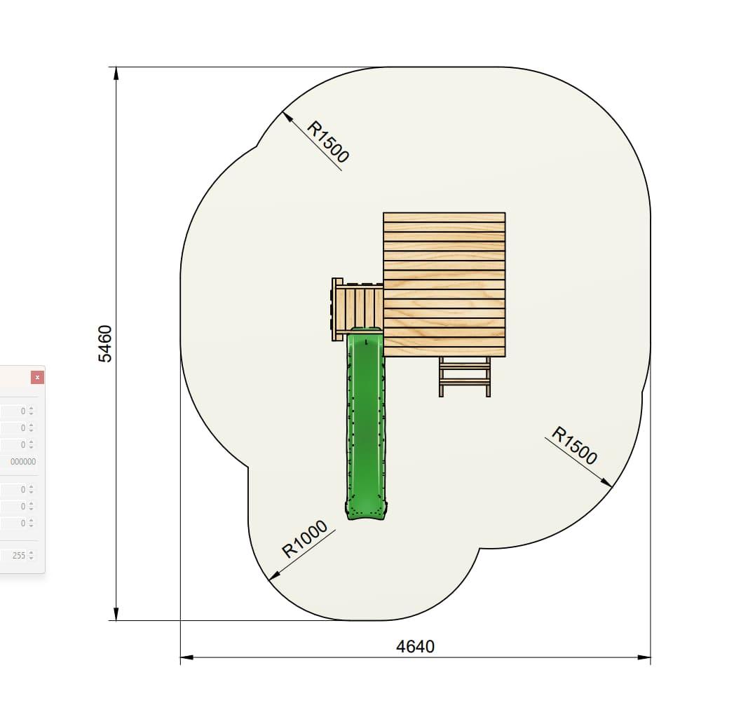 Parque infantil MASGAMES TAGA 2025 + pared de escalada