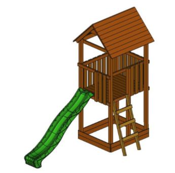 Parque infantil MASGAMES TIBIDABO torre de madera con tobogán