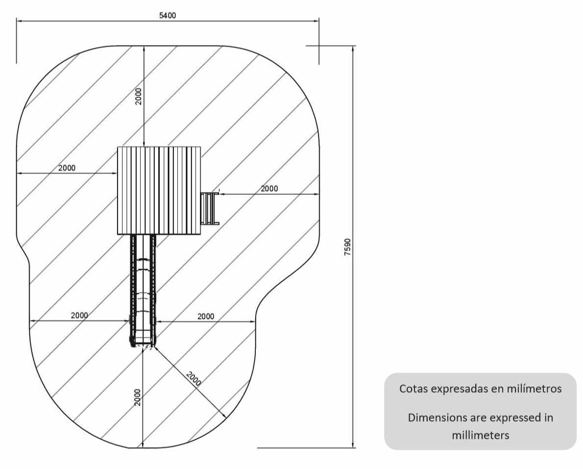 Parque infantil MASGAMES TIBIDABO XL com casinha