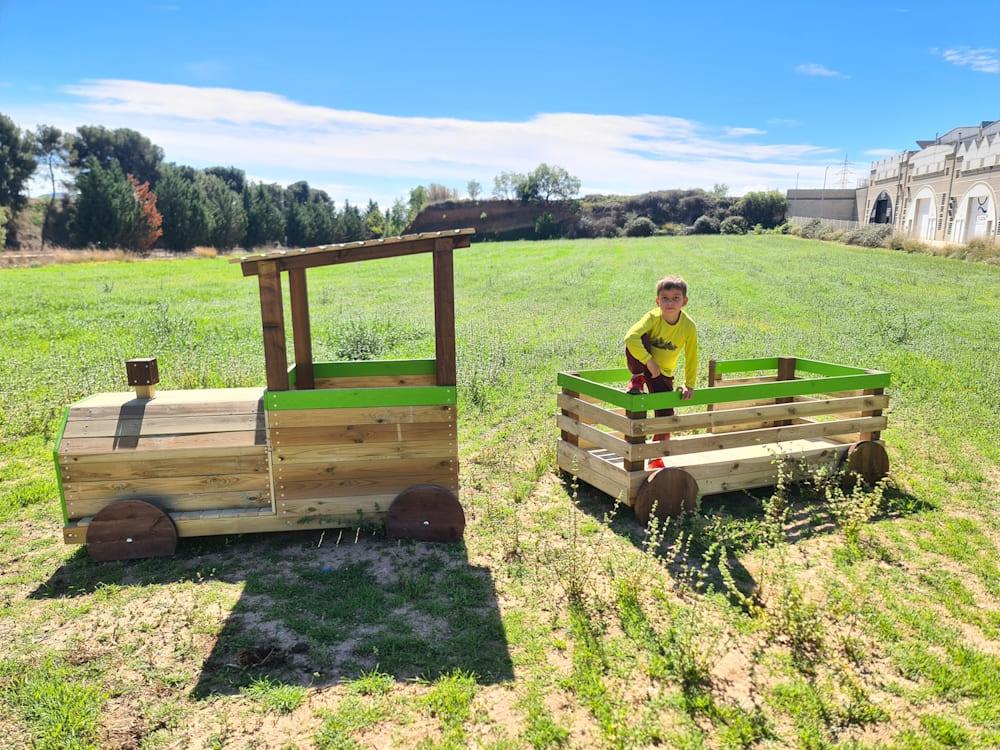 Parque infantil MASGAMES TREN PINXO de madera homologado