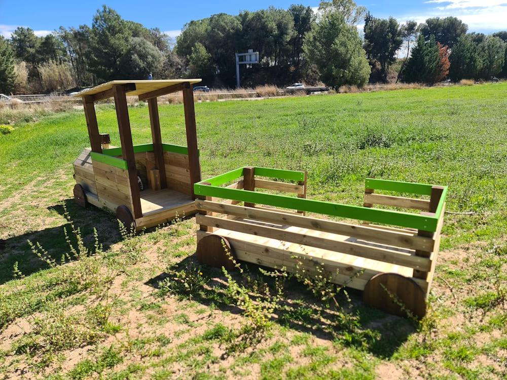 Parque infantil MASGAMES TREN PINXO de madera homologado