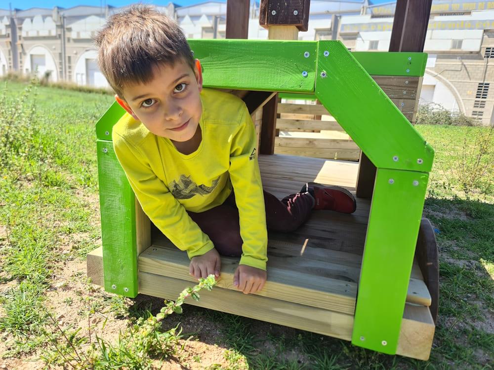 Parque infantil MASGAMES TREN PINXO de madera homologado