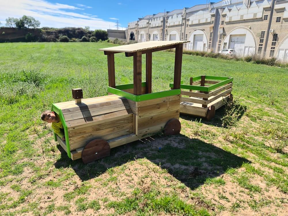 Parque infantil MASGAMES TREN PINXO de madera homologado