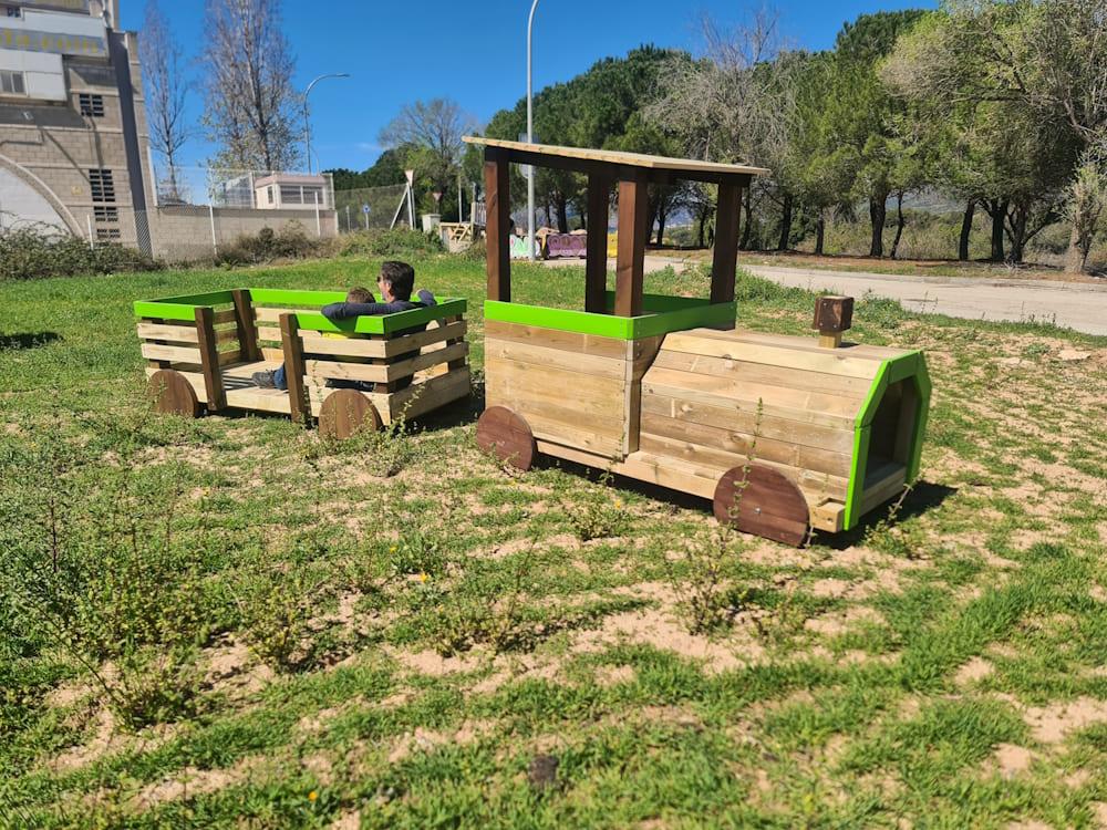 Parque infantil MASGAMES TREN PINXO de madera homologado