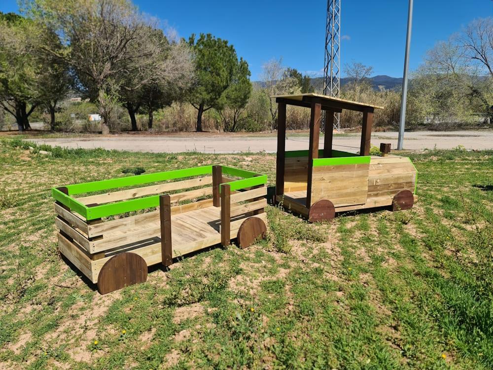 Parc infantil MASGAMES Tren pinxo de Banyoles és el més bonic que hi ha