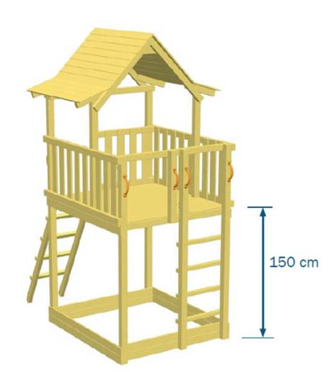 Parque infantil Pagoda XL con columpio doble 