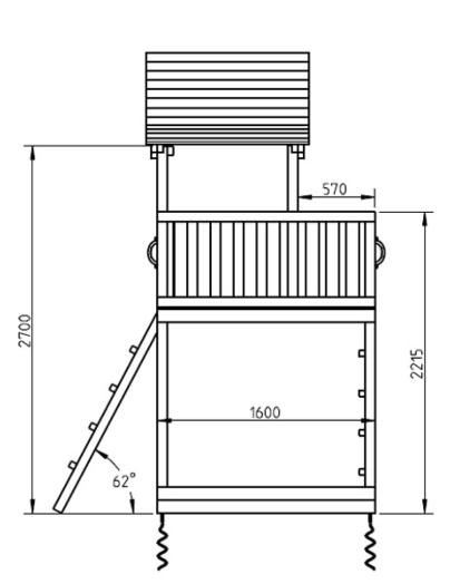 Parque infantil Pagoda XL con columpio doble 