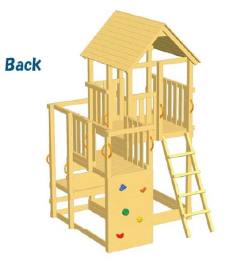 Parc infantil de fusta Masgames Penthouse XL amb Challenger